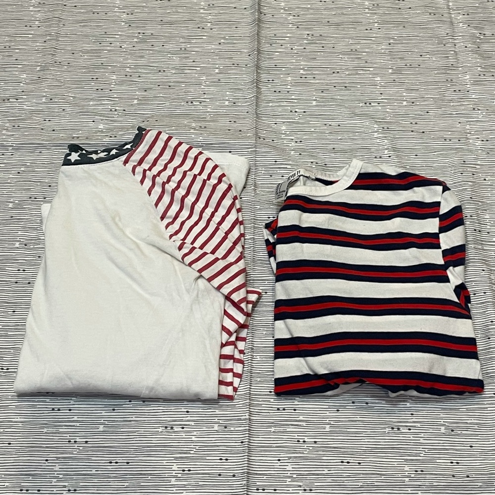 🌟 3 for $10 🌟 American Flag Long Sleeve T-Shirt Bundle